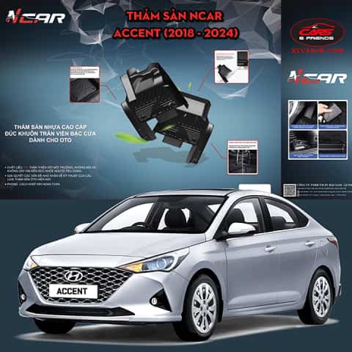 Thảm sàn Ncar cho HYUNDAI ACCENT